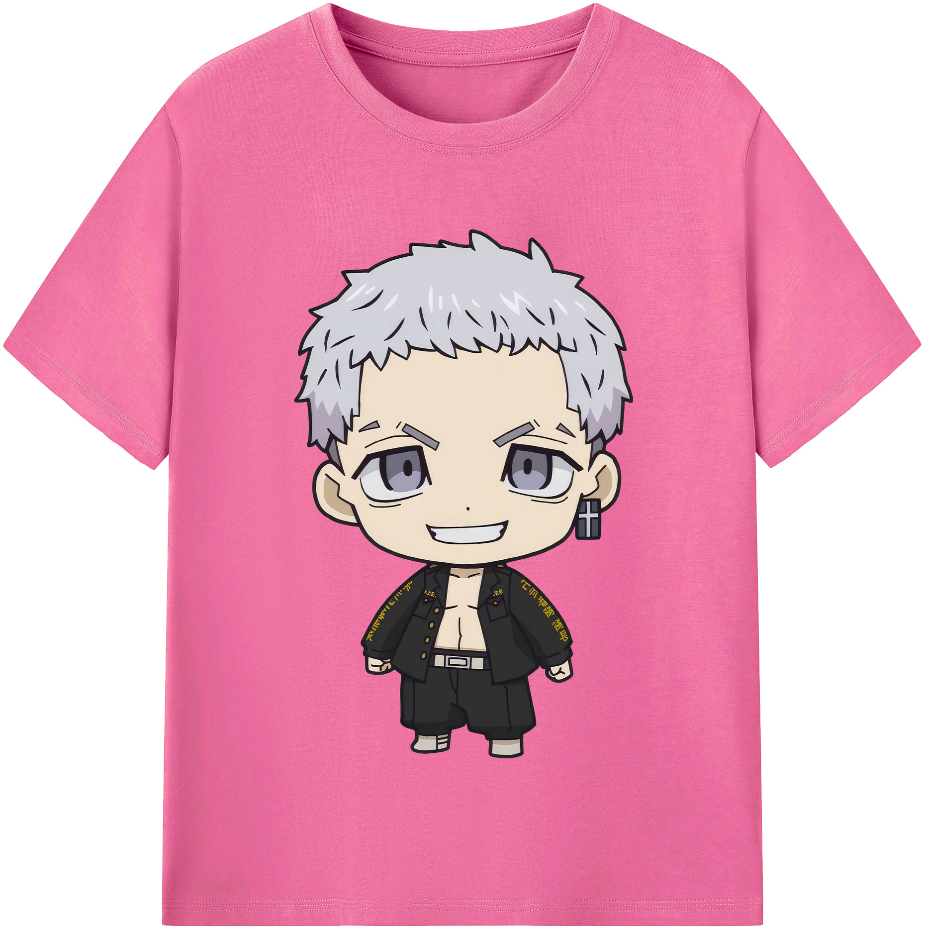 （画像用） 東京リベンジャーズ Tokyo Revengers レディースカジュアルプリントTシャツ（綿100％）